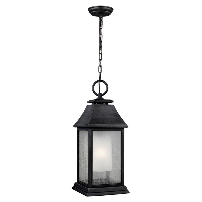 Shepherd 1 Light Large Chain Lantern - Dark Weathered Zinc