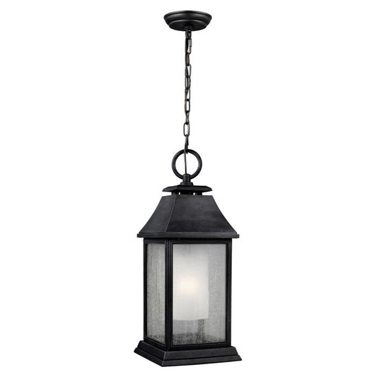 Shepherd 1 Light Large Chain Lantern - Dark Weathered Zinc