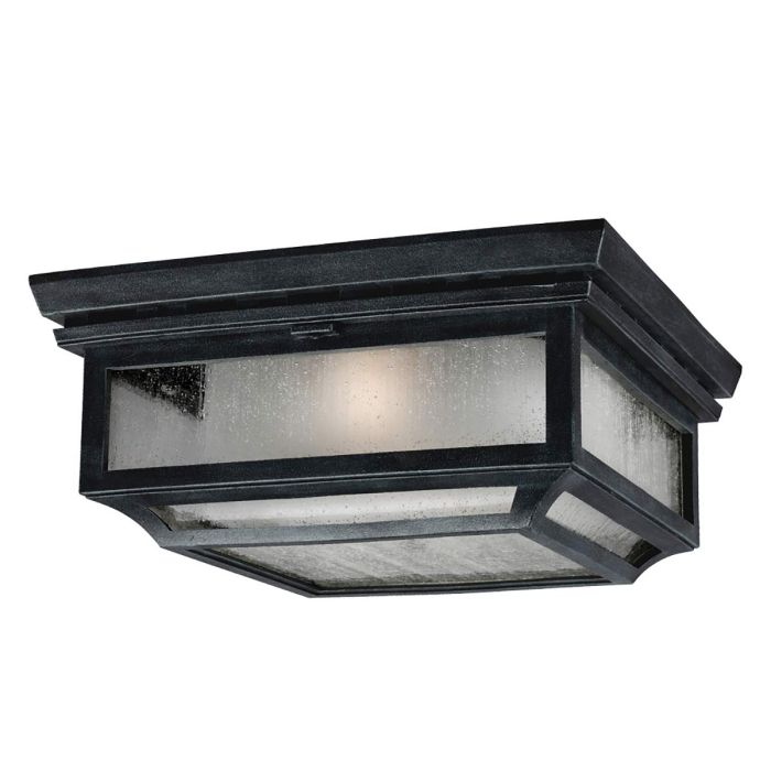 Shepherd 2 Light Flush - Dark Weathered Zinc