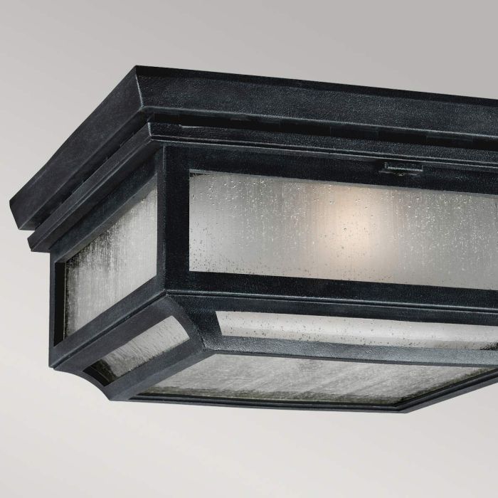 Shepherd 2 Light Flush - Dark Weathered Zinc