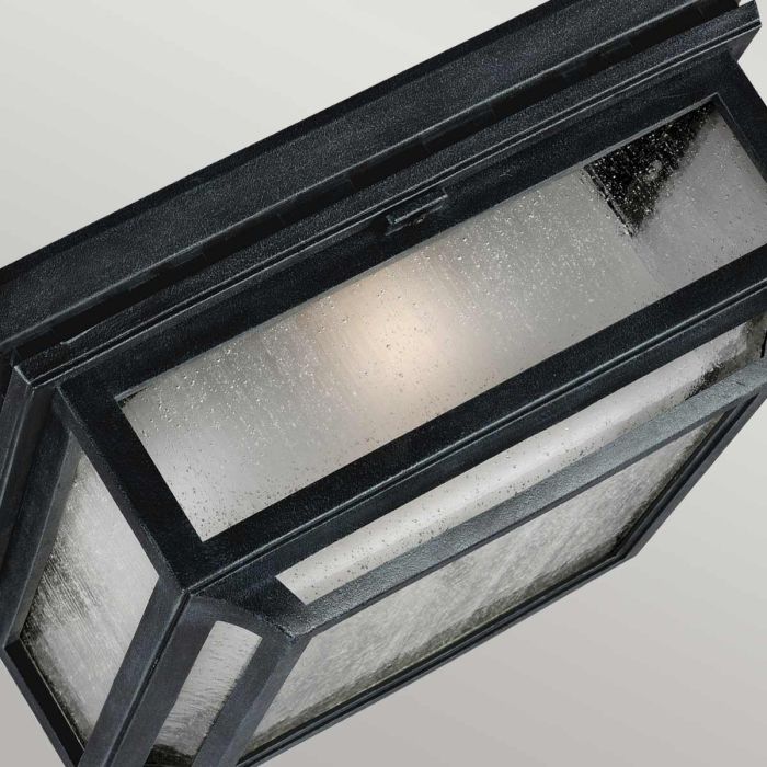 Shepherd 2 Light Flush - Dark Weathered Zinc