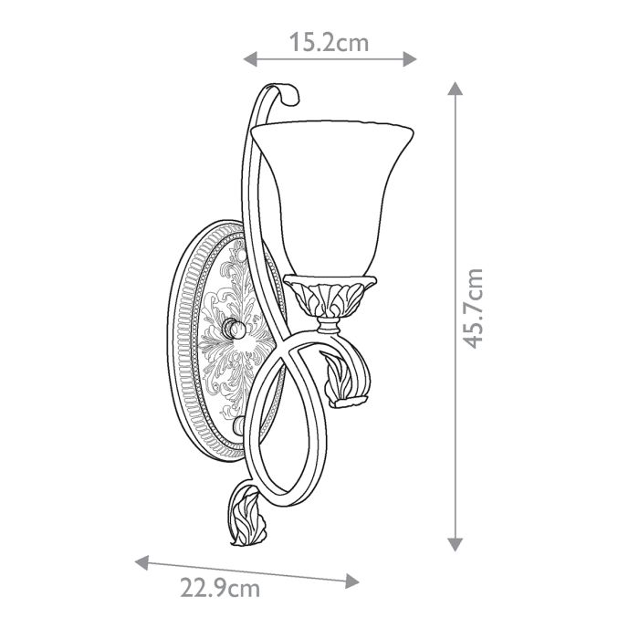 Sonoma Valley 1 Light Wall Light - Aged Tortoise Shell