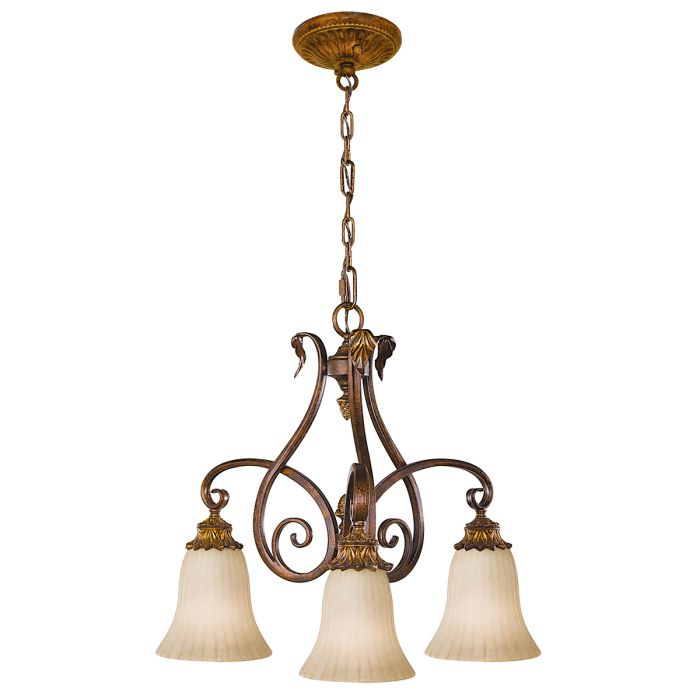 Sonoma Valley 3 Light Chandelier - Aged Tortoise Shell