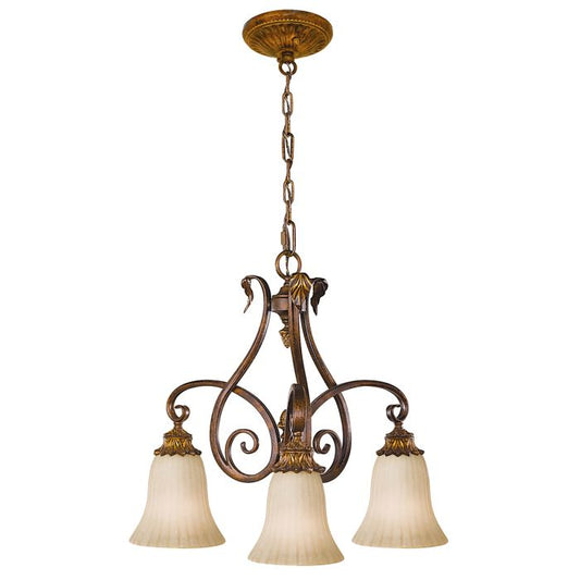 Sonoma Valley 3 Light Chandelier - Aged Tortoise Shell