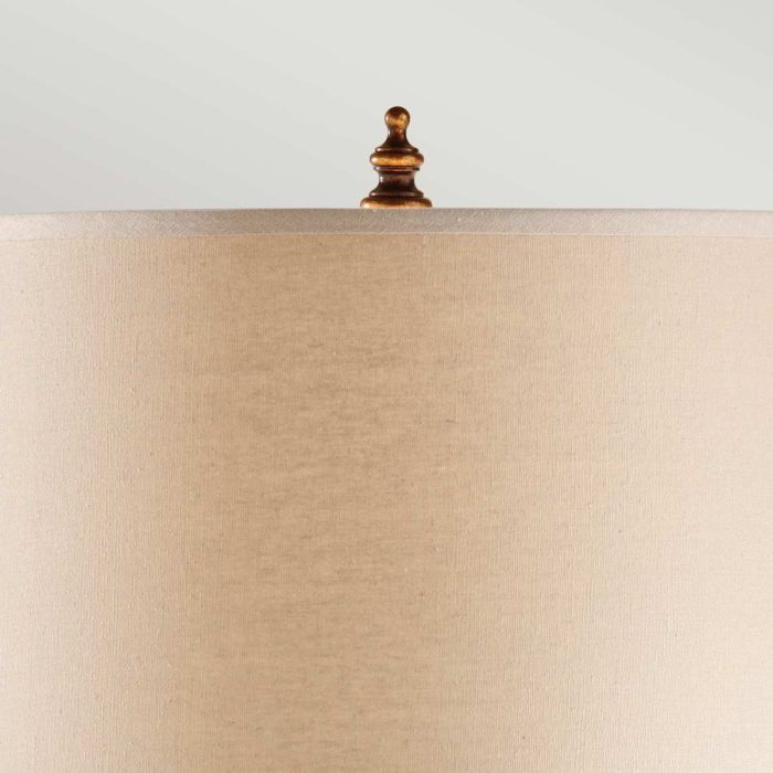 Spencer 1 Light Table Lamp - Firenze Gold with Dark Tan Shade