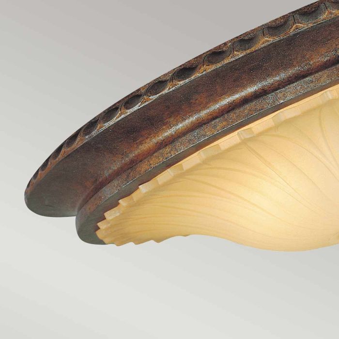 Stirling Castle 2 Light Flush - British Bronze