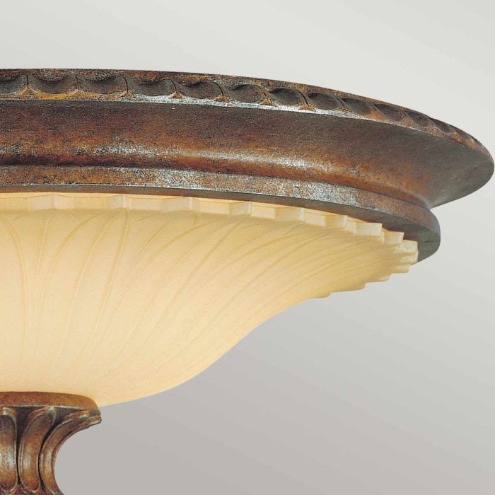 Stirling Castle 2 Light Flush - British Bronze