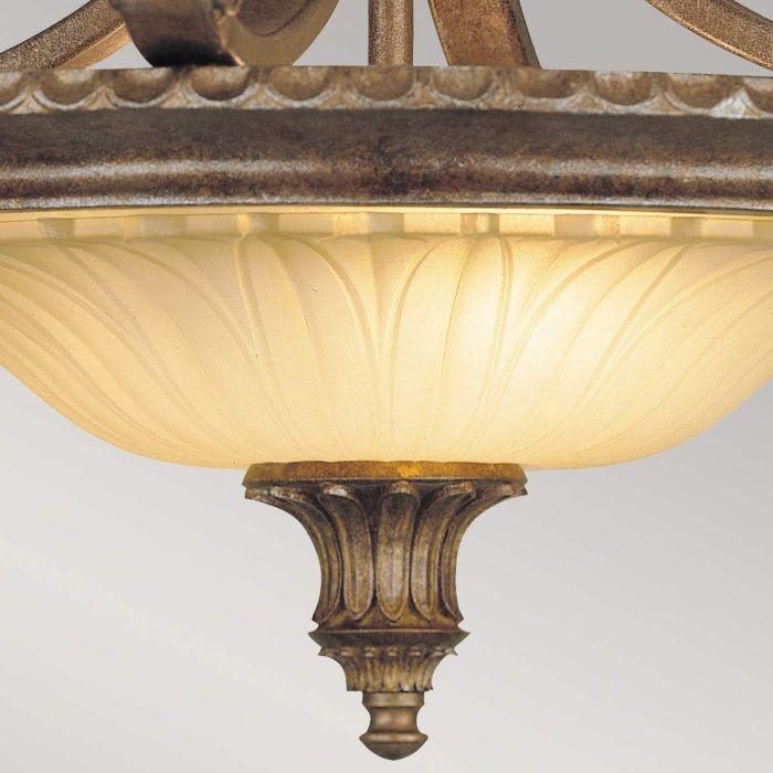 Stirling Castle 2 Light Semi-Flush - British Bronze