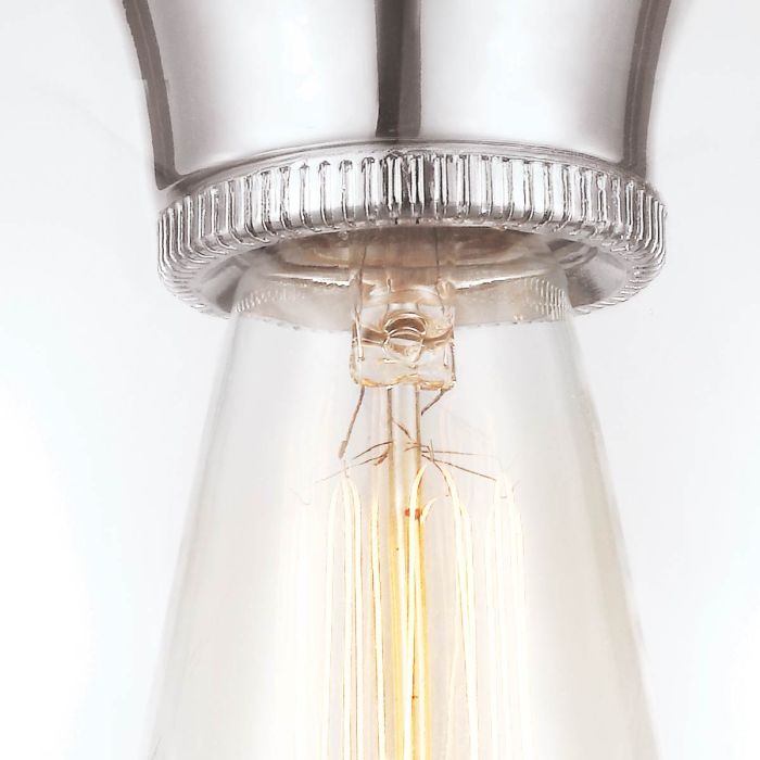Tabby 1 Light Flush Light - Polished Nickel