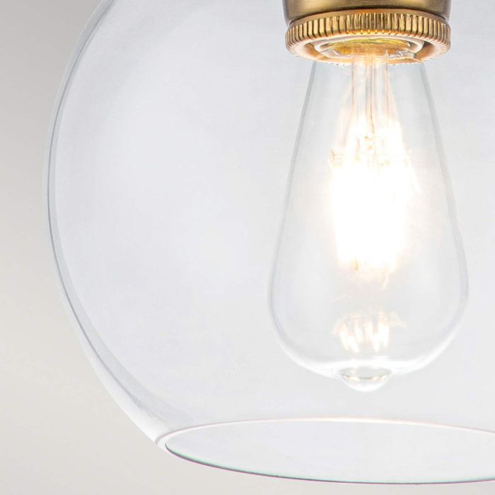 Tabby 1 Light Mini Pendant - Burnished Brass