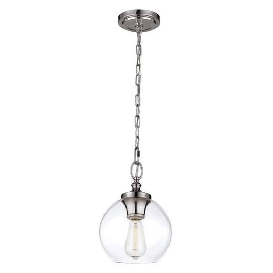 Tabby 1 Light Mini Pendant - Polished Nickel