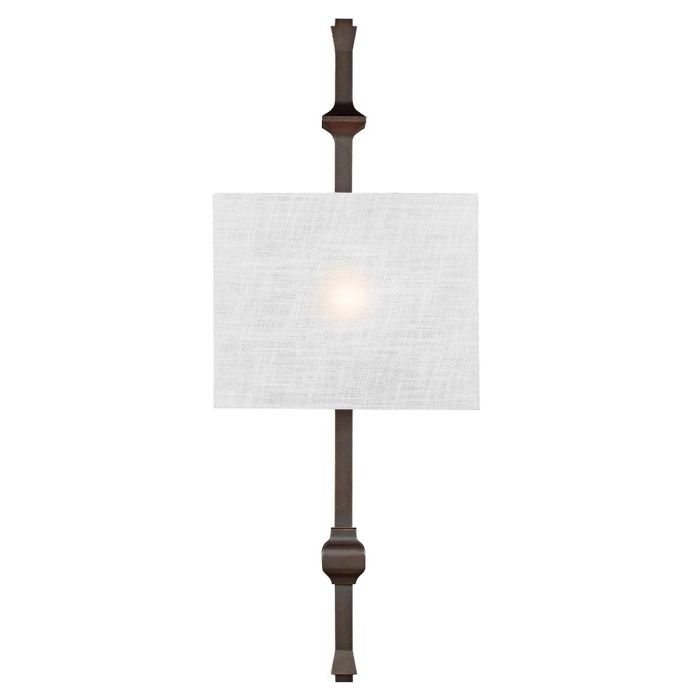 Teva 1 Light Wall Light - Antique Bronze
