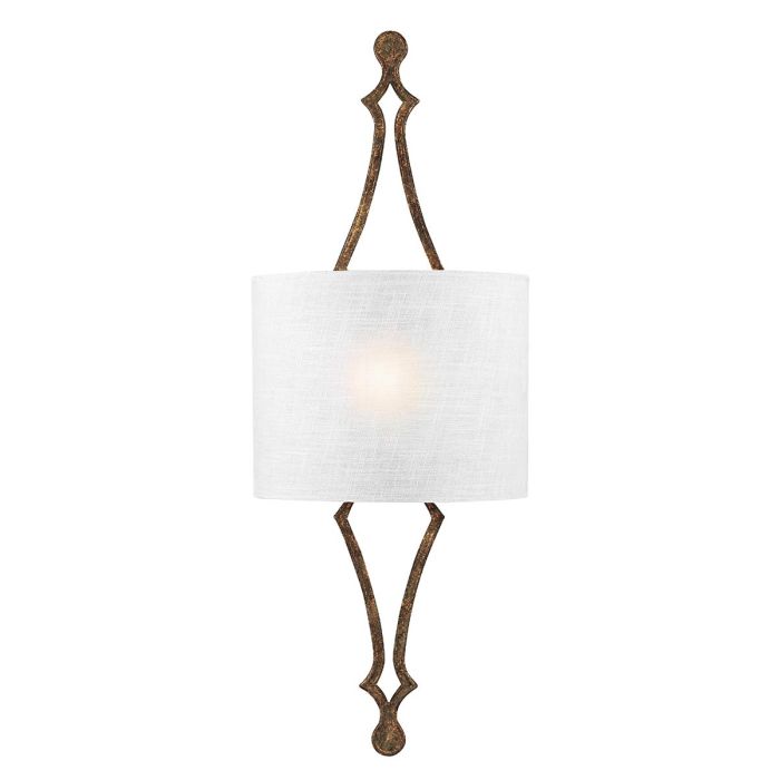 Tilling 1 Light Wall Light - Distressed Gold leaf
