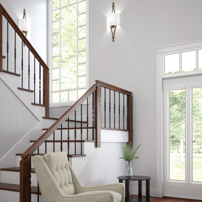 Tilling 1 Light Wall Light - Distressed Gold leaf