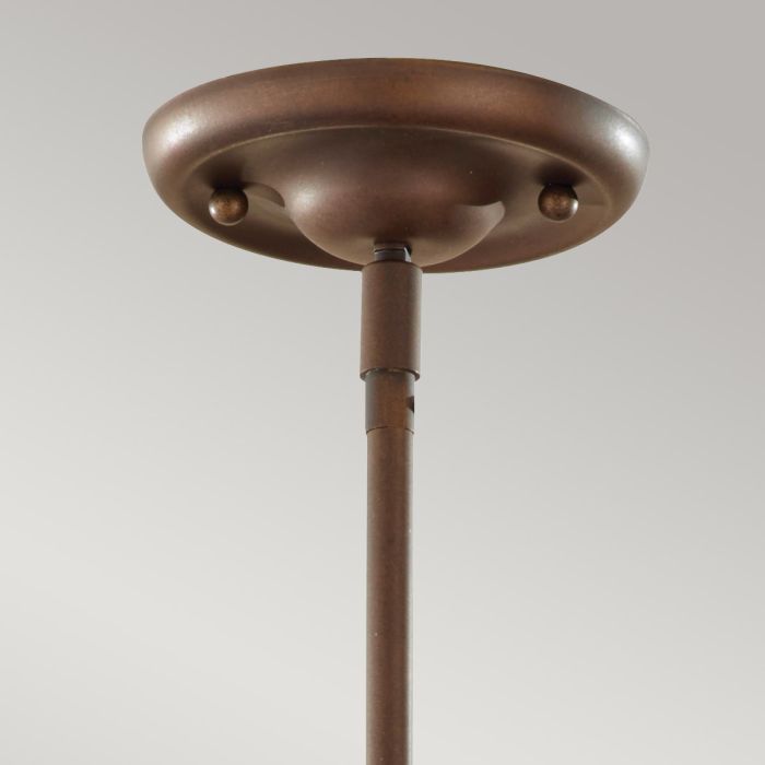 Urban Renewal 3 Light Large Pendant - Astral Bronze