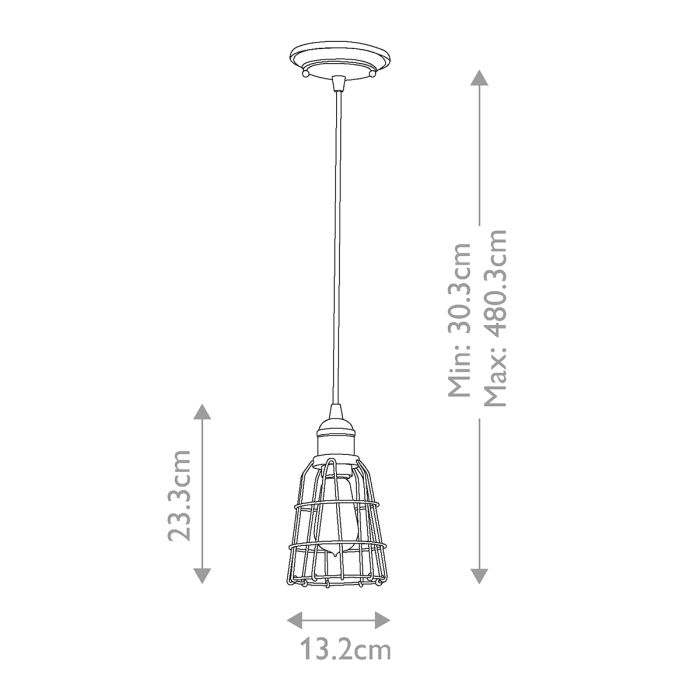 Urban Renewal 1 Light Pendant - Parisian Bronze