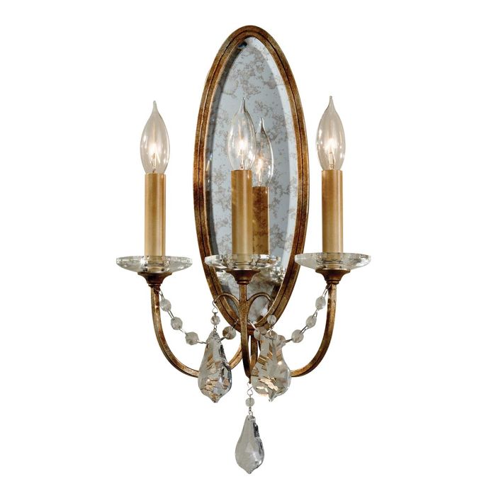Valentina 3 Light Wall Light - Oxidized Bronze
