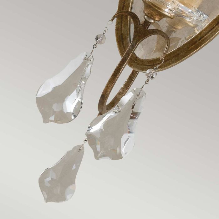 Valentina 1 Light Wall Light - Oxidized Bronze