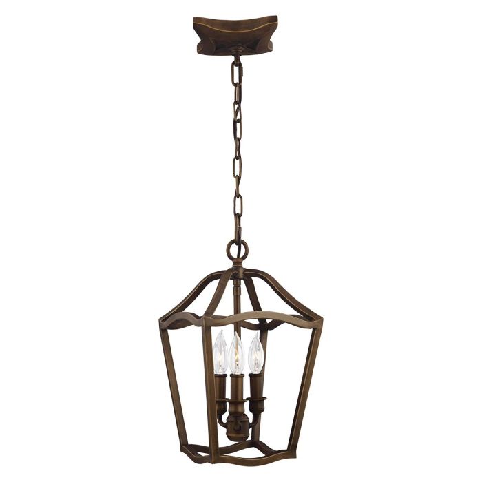 Yarmouth 3 Light Pendant - Painted Aged Brass