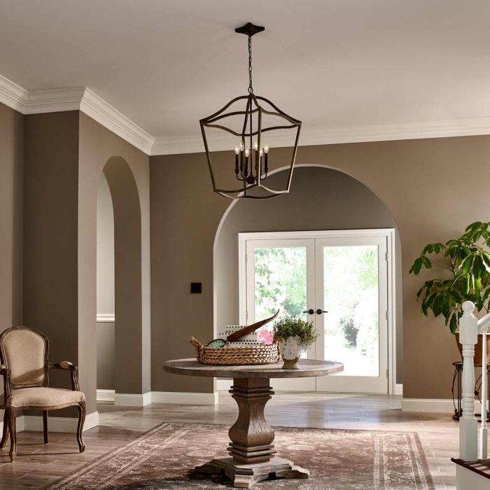 Yarmouth 6 Light Pendant - Painted Aged Brass