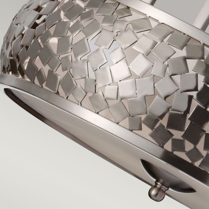 Zara 4 Light Chandelier - Brushed Steel