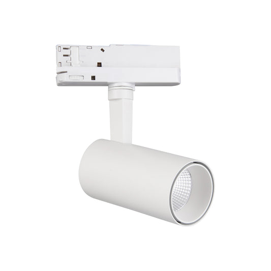 Fiji 1 Light 3 Circuit Track Light 20W LED 3000K, 2000lm, 38°, White, 5yrs Warranty by Mantra