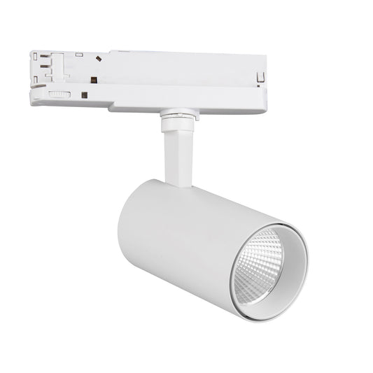 Fiji 1 Light 3 Circuit Track Light 30W LED 3000K, 3000lm, 38°, White, 5yrs Warranty by Mantra