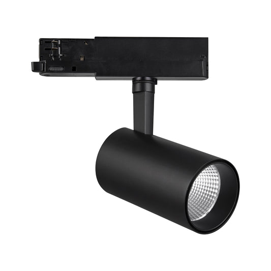 Fiji 1 Light 3 Circuit Track Light 30W LED 3000K, 3000lm, 38°, Black, 5yrs Warranty by Mantra