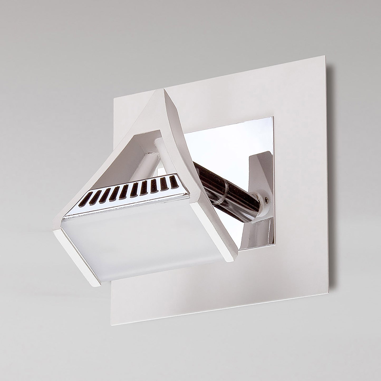 Filippo Spot Light 1 Light 5W LED 3000K, 450lm, Matt White/Polished Chrome, 3yrs Warranty by Mantra