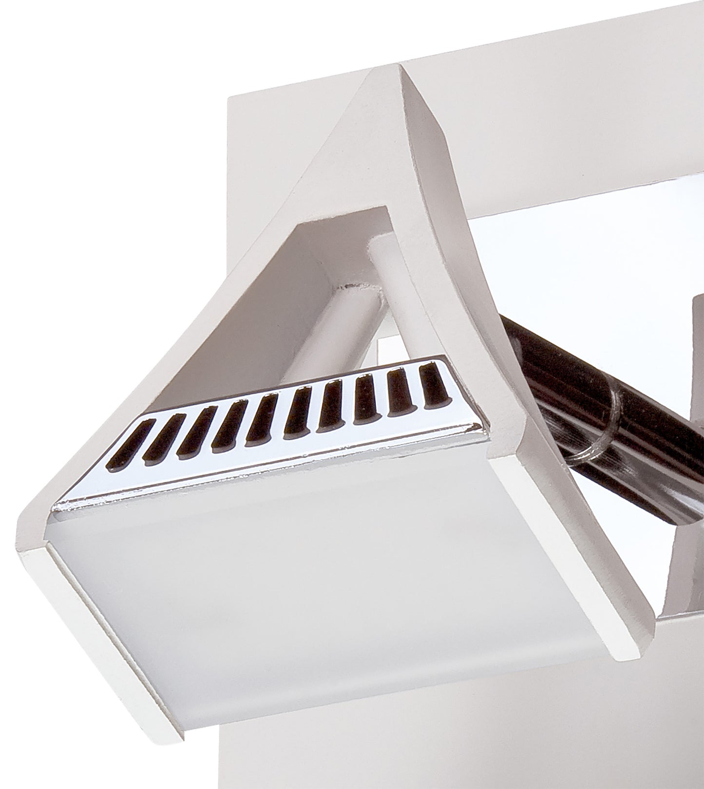Filippo Spot Light 1 Light 5W LED 3000K, 450lm, Matt White/Polished Chrome, 3yrs Warranty by Mantra