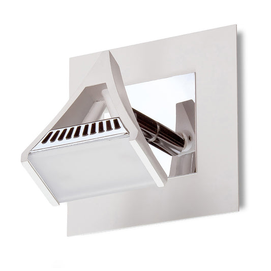 Filippo Spot Light 1 Light 5W LED 3000K, 450lm, Matt White/Polished Chrome, 3yrs Warranty by Mantra
