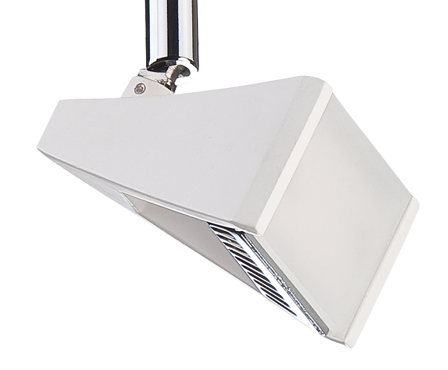 Filippo Telescopic Spot Light 1 Light 5W 3000K, 450lm, Matt White/Polished Chrome, 3yrs Warranty by Mantra