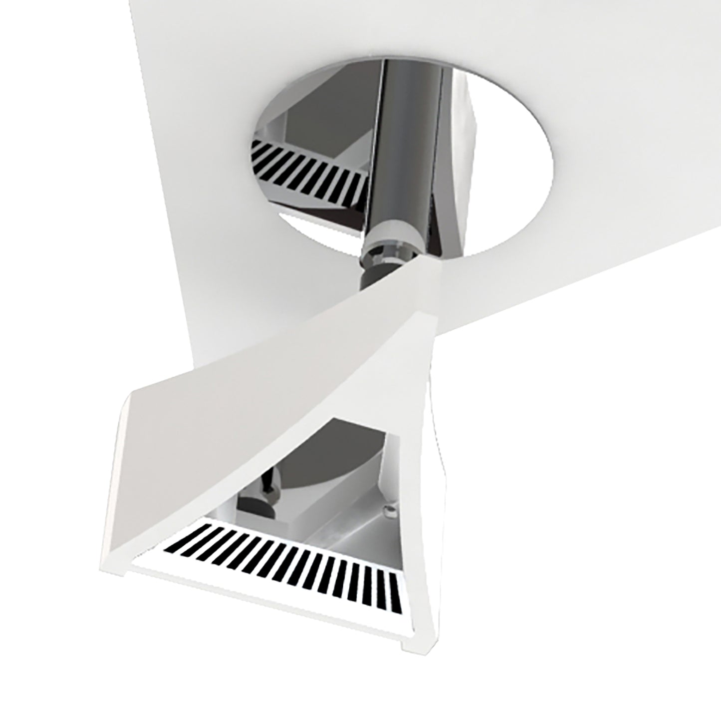 Filippo Spot Light 3 Light LED Triangular 5W 3000K, 1300lm, Matt White/Polished Chrome, 3yrs Warranty by Mantra