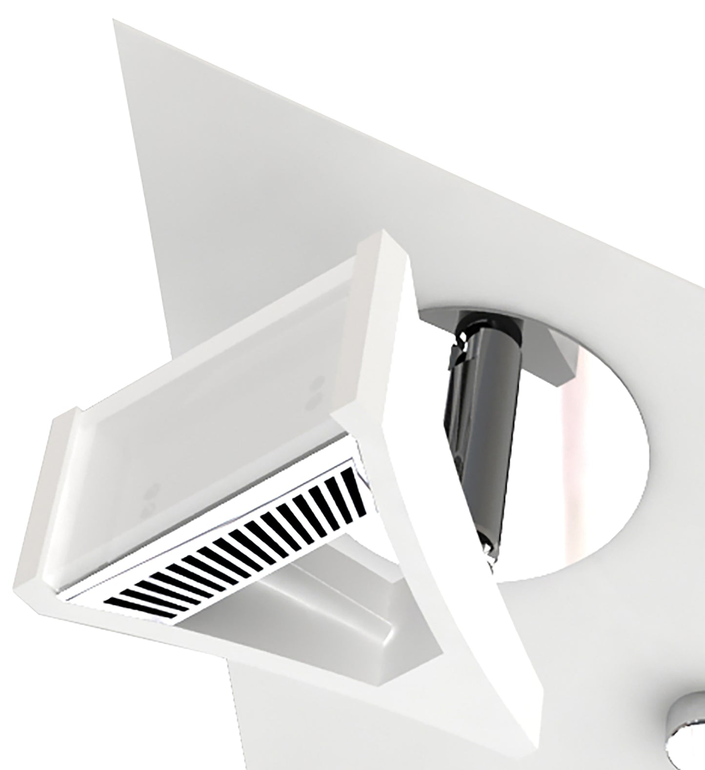Filippo Spot Light 3 Light LED Triangular 5W 3000K, 1300lm, Matt White/Polished Chrome, 3yrs Warranty by Mantra