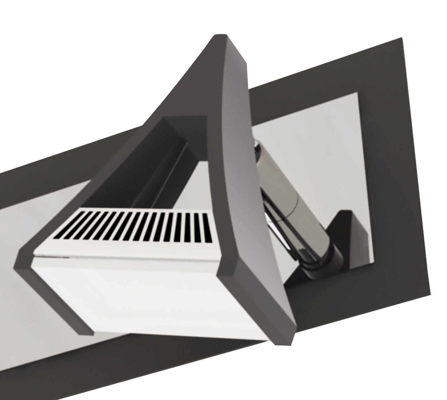 Filippo Linear Spot Light 2 Light LED 10W 3000K, 900lm, Matt Black/Polished Chrome, 3yrs Warranty by Mantra