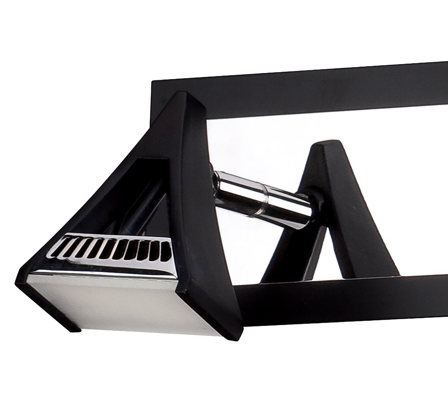 Filippo Linear Spot Light 4 Light LED 20W 3000K, 1750lm, Matt Black/Polished Chrome, 3yrs Warranty by Mantra