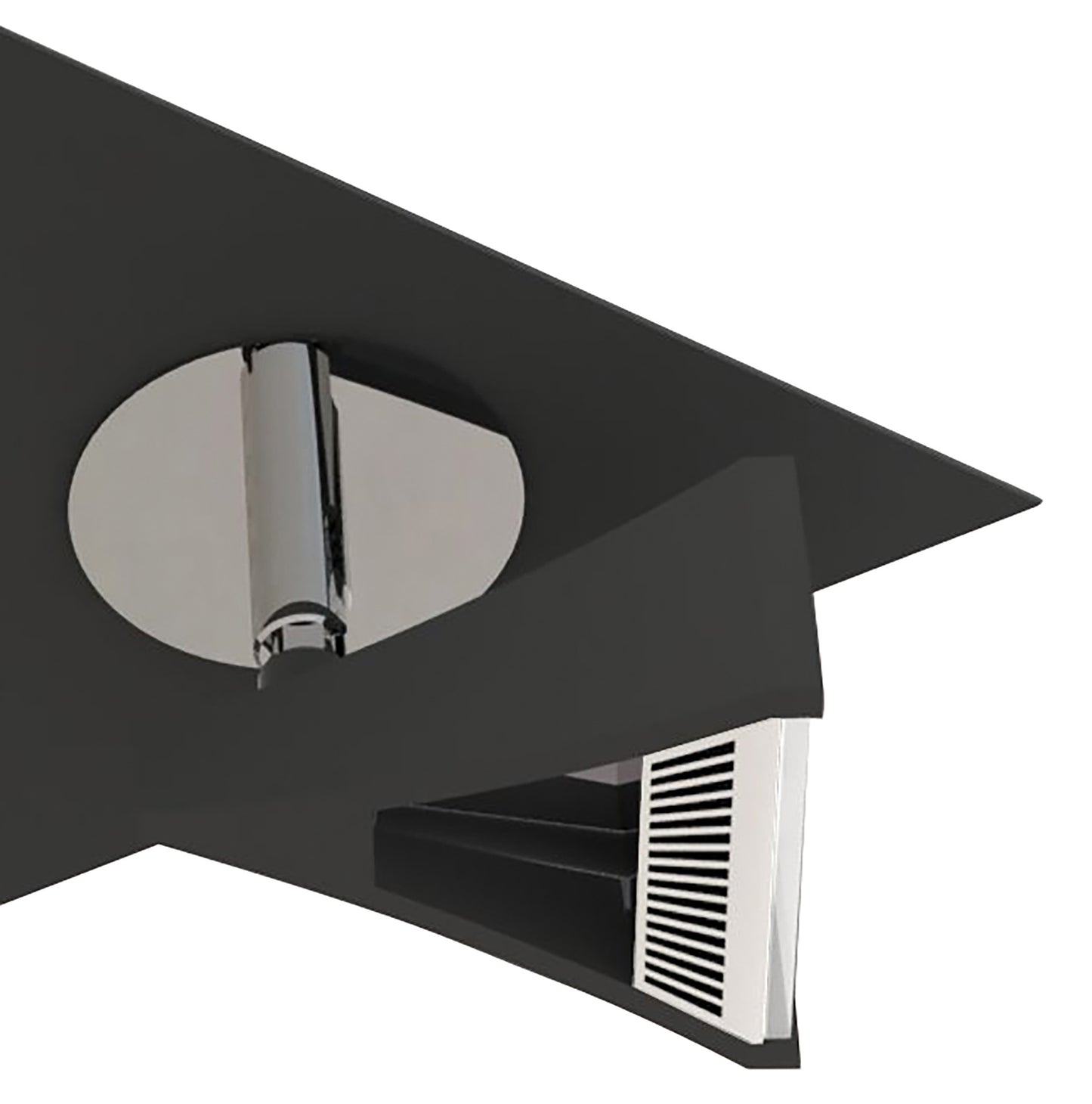 Filippo Spot Light 3 Light LED Triangular 15W 3000K, 1350lm, Matt Black/Polished Chrome, 3yrs Warranty by Mantra