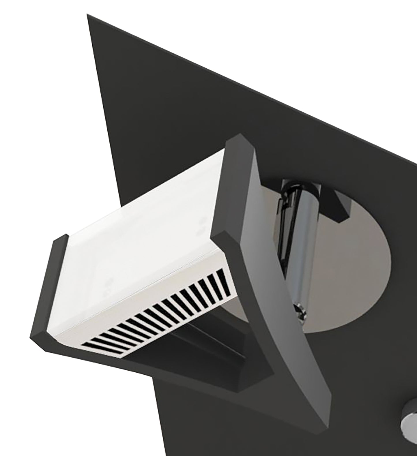 Filippo Spot Light 3 Light LED Triangular 15W 3000K, 1350lm, Matt Black/Polished Chrome, 3yrs Warranty by Mantra