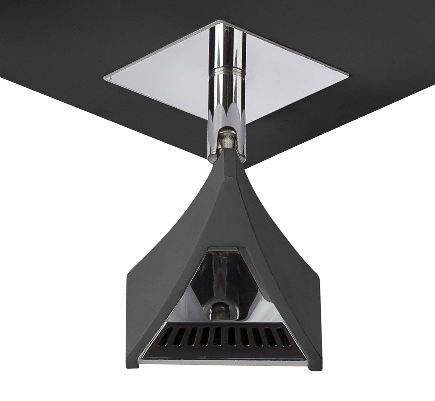 Filippo Spot Light 4 Light LED Square 20W 3000K, 1750lm, Matt Black/Polished Chrome, 3yrs Warranty by Mantra