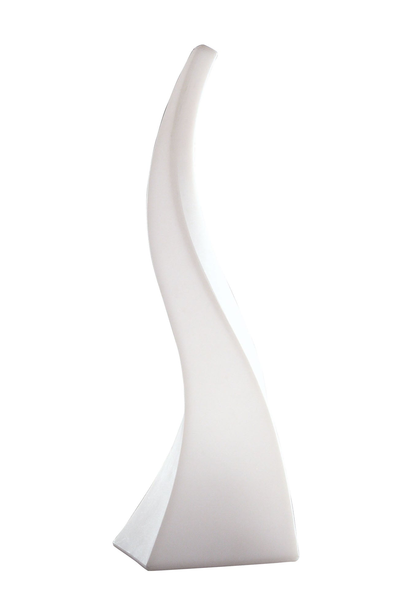 Flame Table Lamp 1 Light E27 Large Outdoor IP65 , Opal White by Mantra