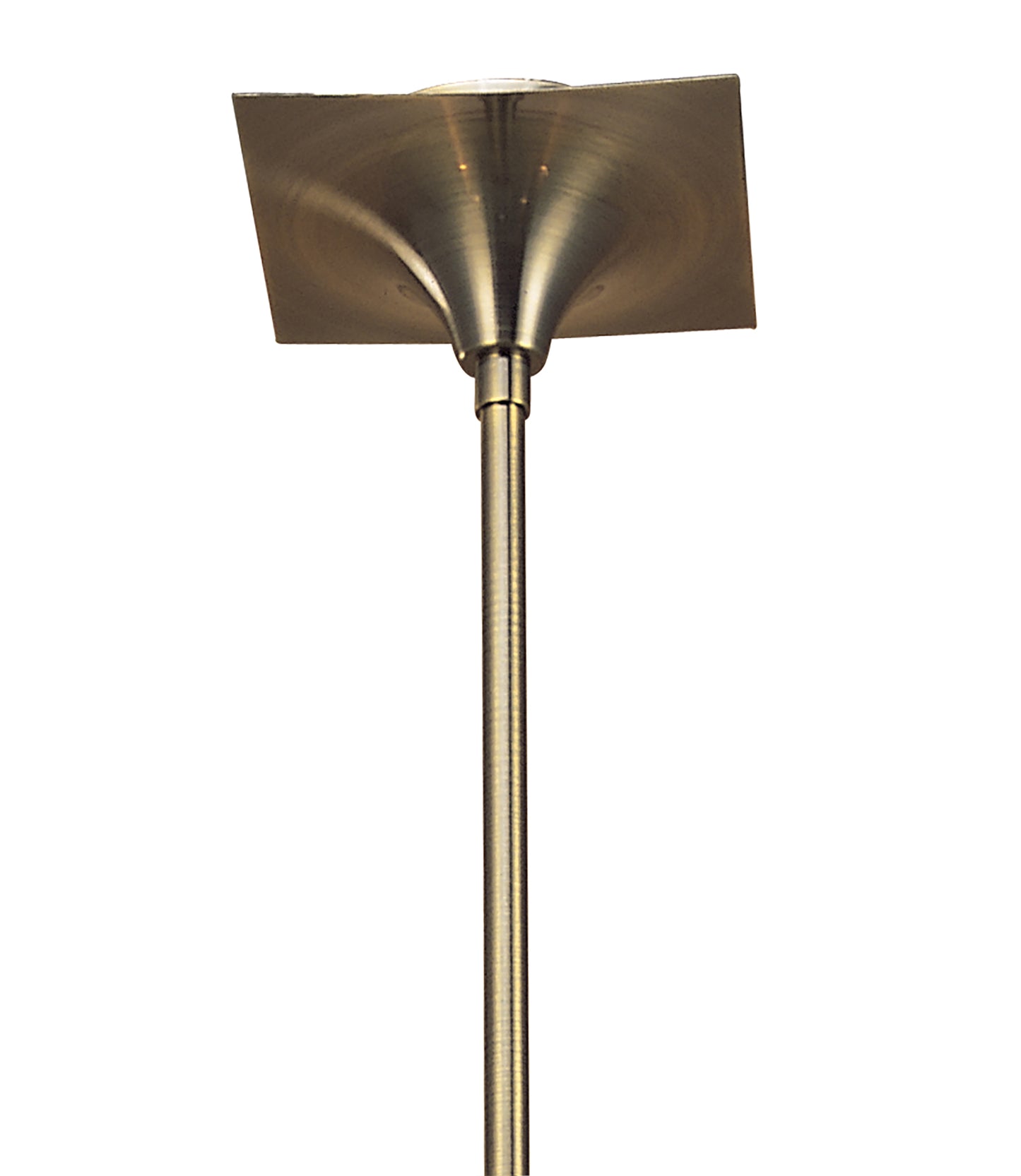 Flavia Telescopic Pendant Convertible To Semi Flush Round 4 Light G9, Antique Brass by Mantra