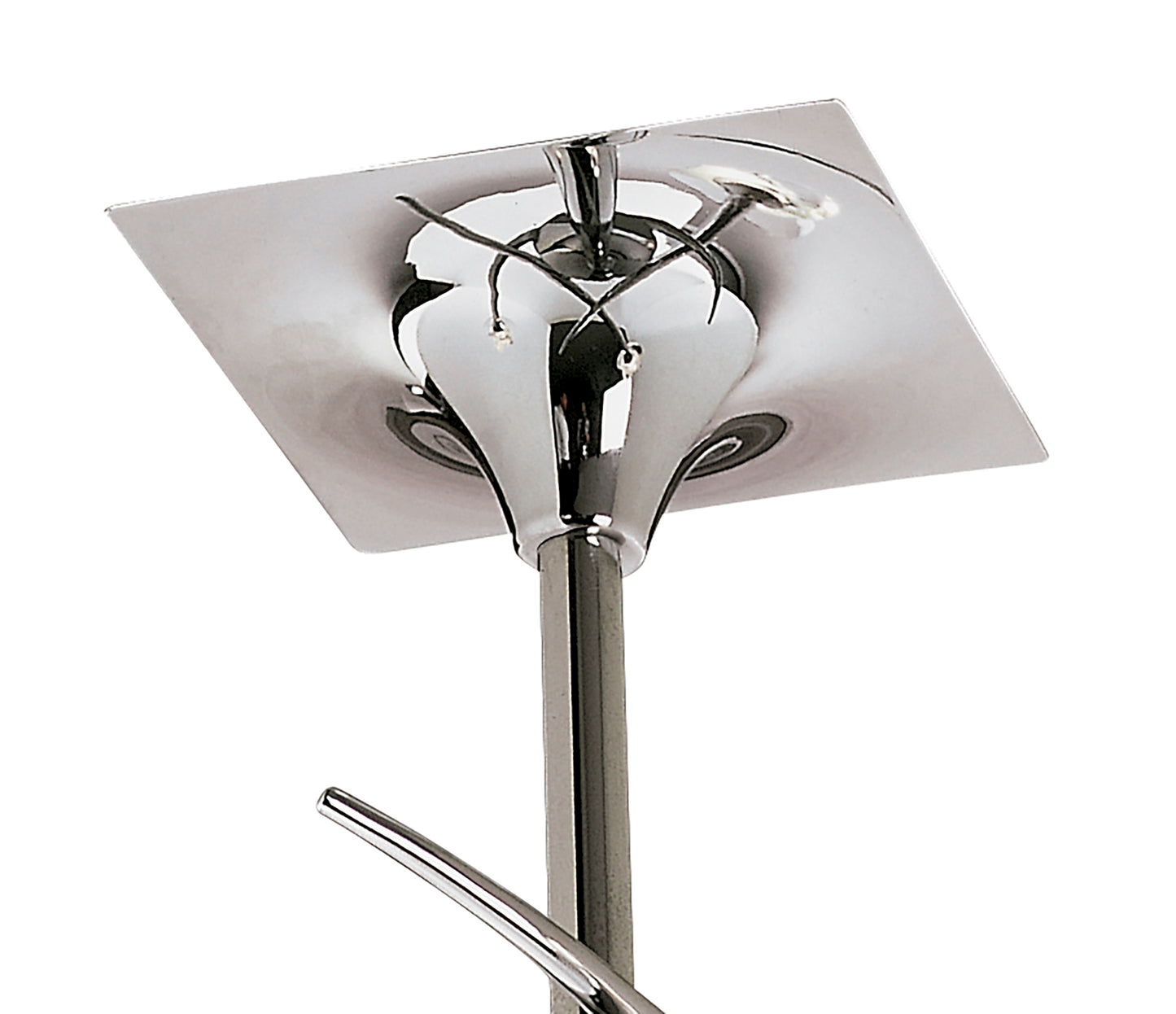 Flavia Semi Flush Round 3 Light G9, Polished Chrome by Mantra