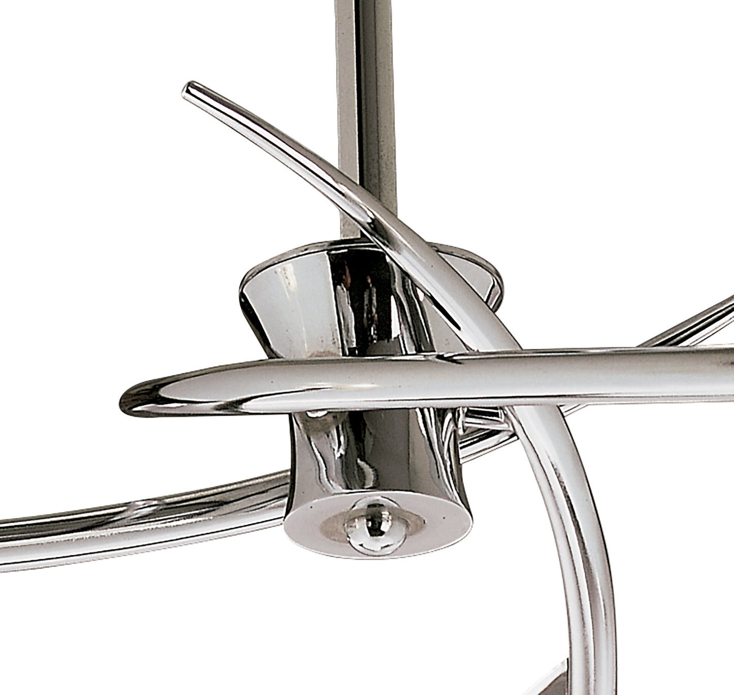 Flavia Semi Flush Round 3 Light G9, Polished Chrome by Mantra