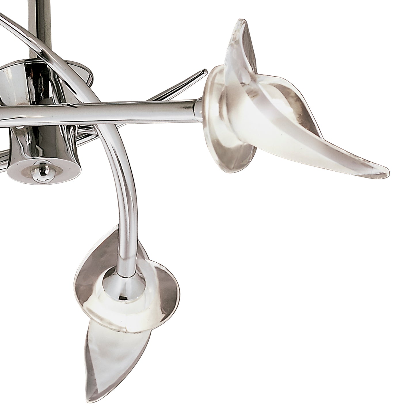 Flavia Semi Flush Round 3 Light G9, Polished Chrome by Mantra