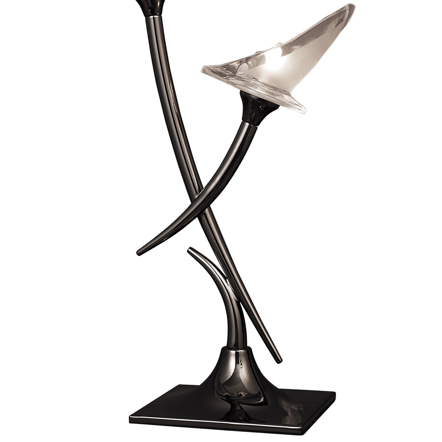 Flavia Table Lamp 2 Light G9, Black Chrome by Mantra