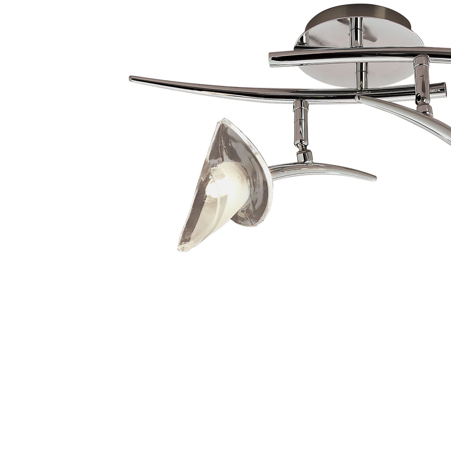 Flavia Linear Spot Light 2 Light G9 With Adjustable Heads, Polished Chrome by Mantra