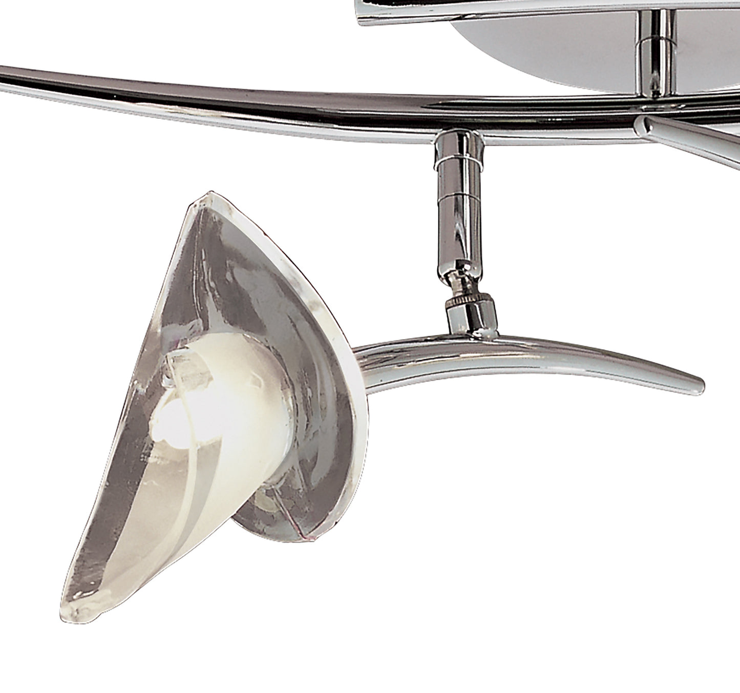 Flavia Linear Spot Light 2 Light G9 With Adjustable Heads, Polished Chrome by Mantra