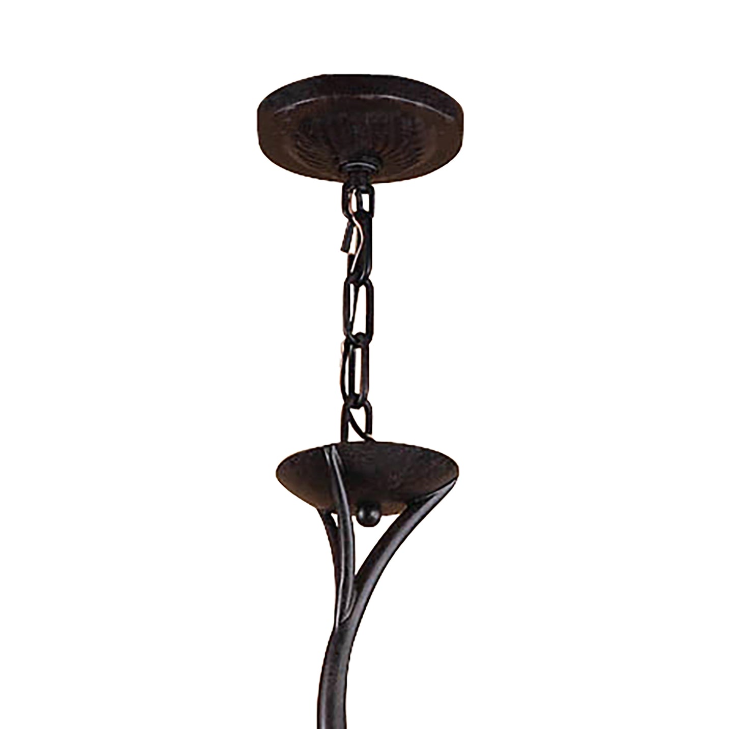 Forest Pendant 3 Arm 6 Light G9, Brown/Black Oxide by Mantra