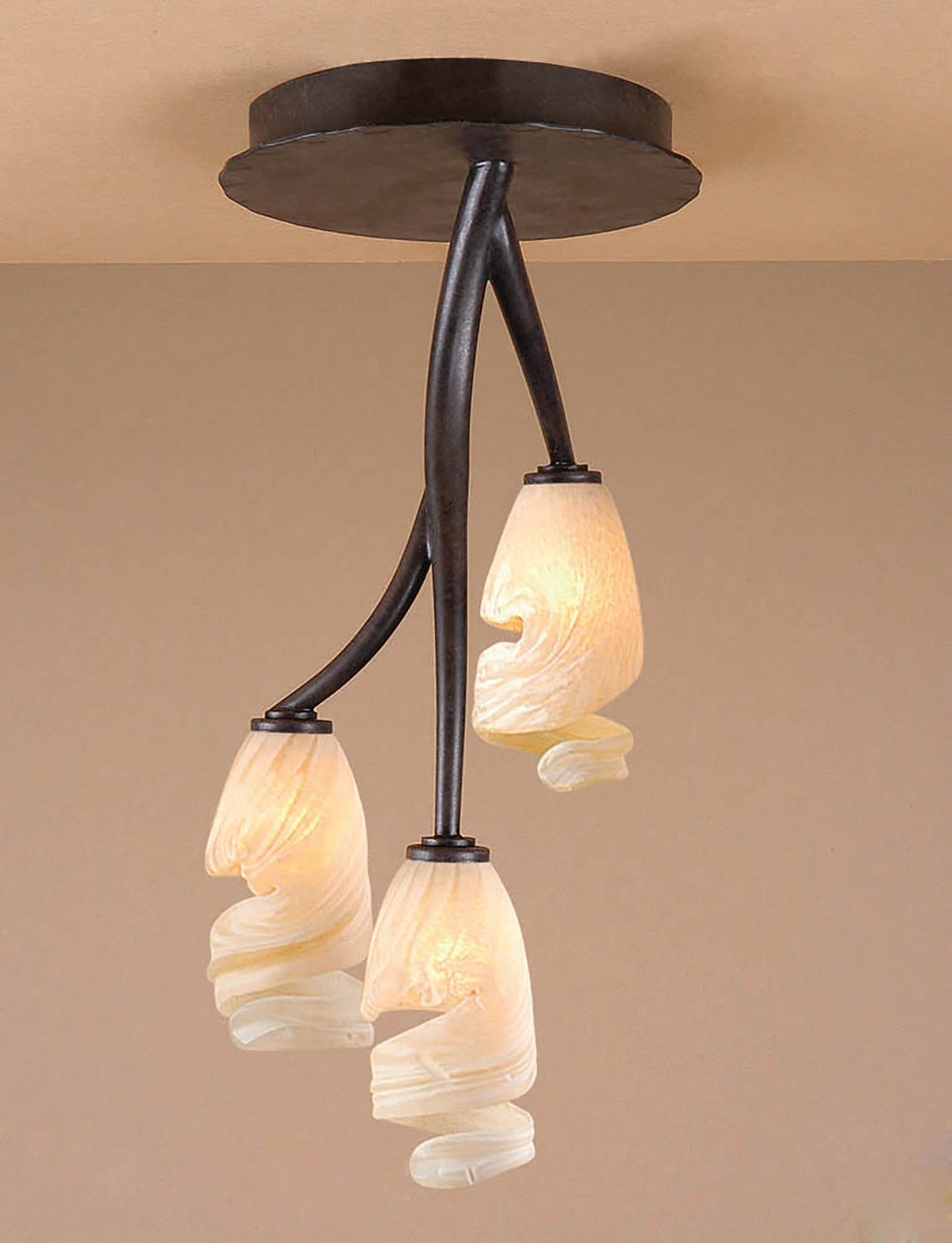 Forest Ceililng 3 Light G9, Brown/Black Oxide by Mantra