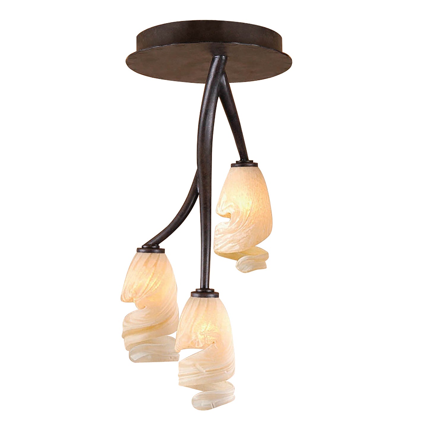 Forest Ceililng 3 Light G9, Brown/Black Oxide by Mantra